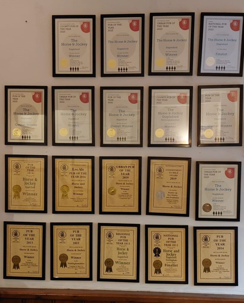 HJ Awards Wall