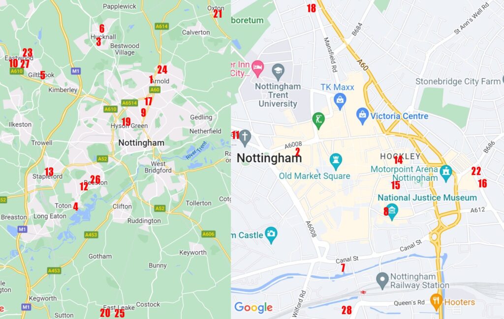 cider saunter combined map 2026